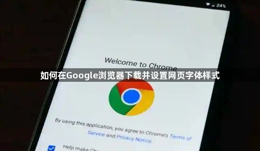 如何在Google浏览器下载并设置网页字体样式1