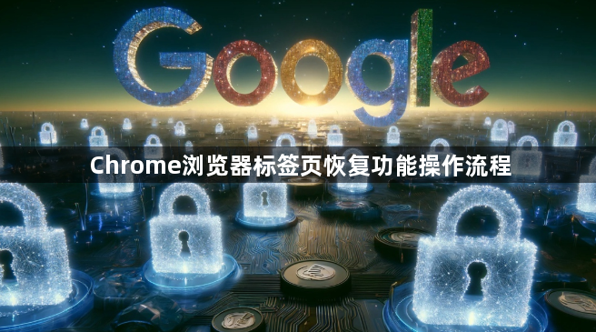 Chrome浏览器标签页恢复功能操作流程1