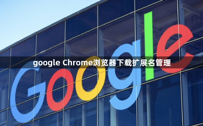 google Chrome浏览器下载扩展名管理1