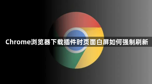Chrome浏览器下载插件时页面白屏如何强制刷新1