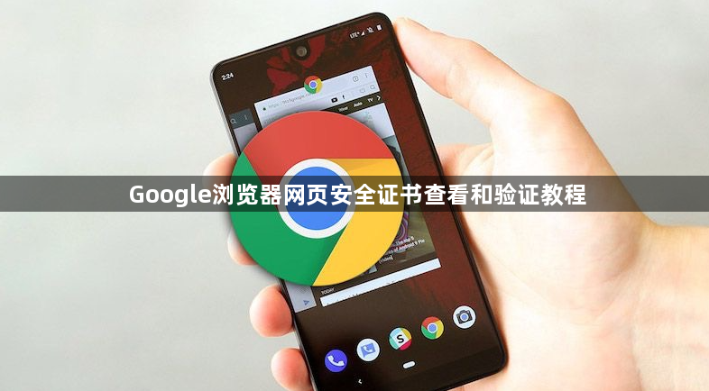 Google浏览器网页安全证书查看和验证教程1